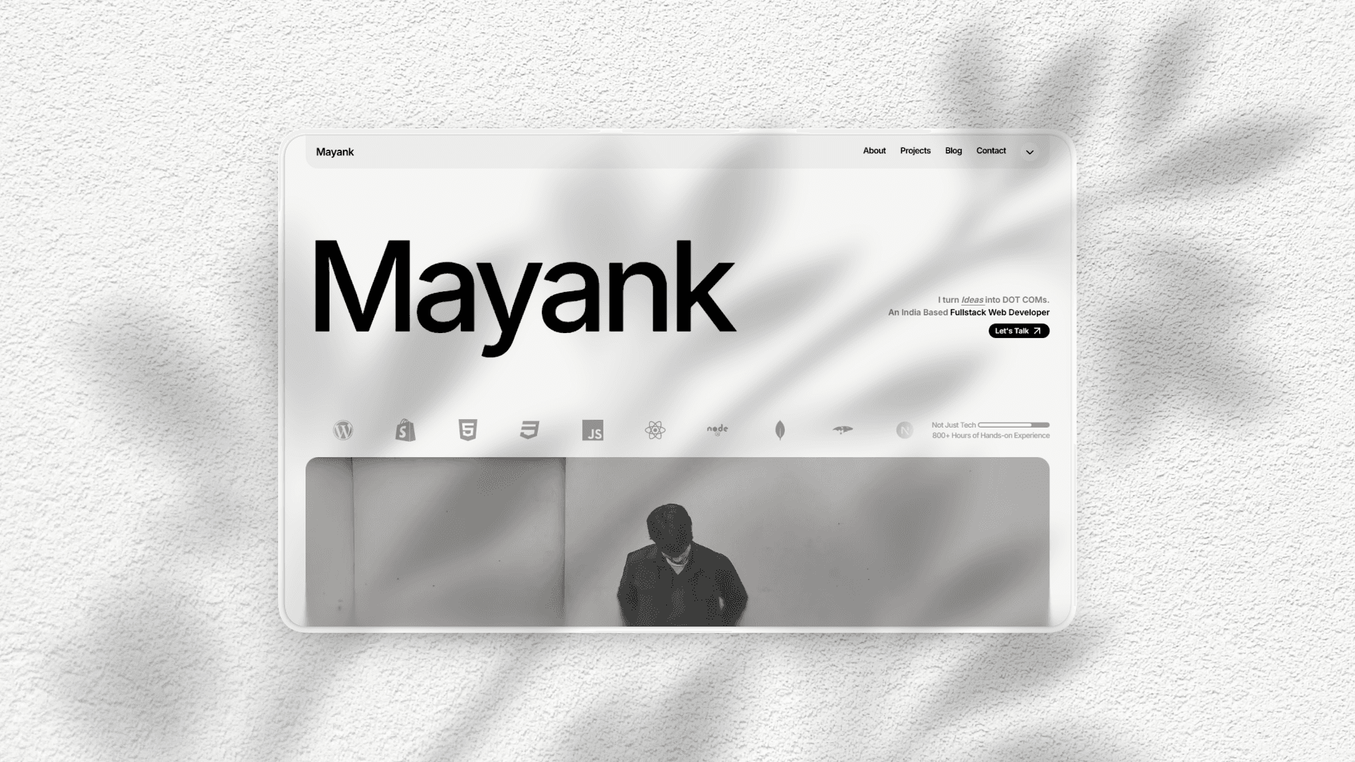 Portfolio Website Cover Image