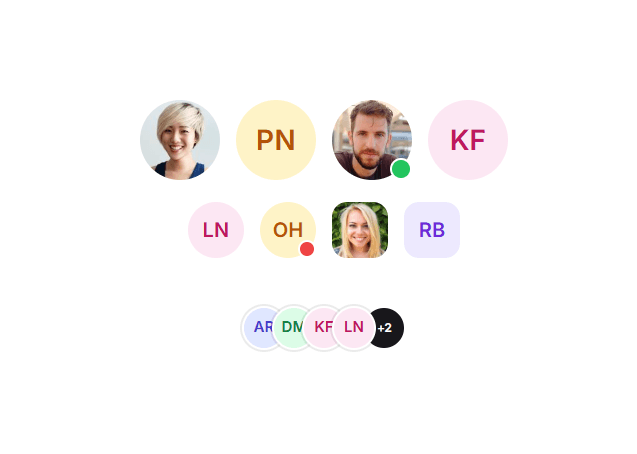 Preview of the Avatar React component