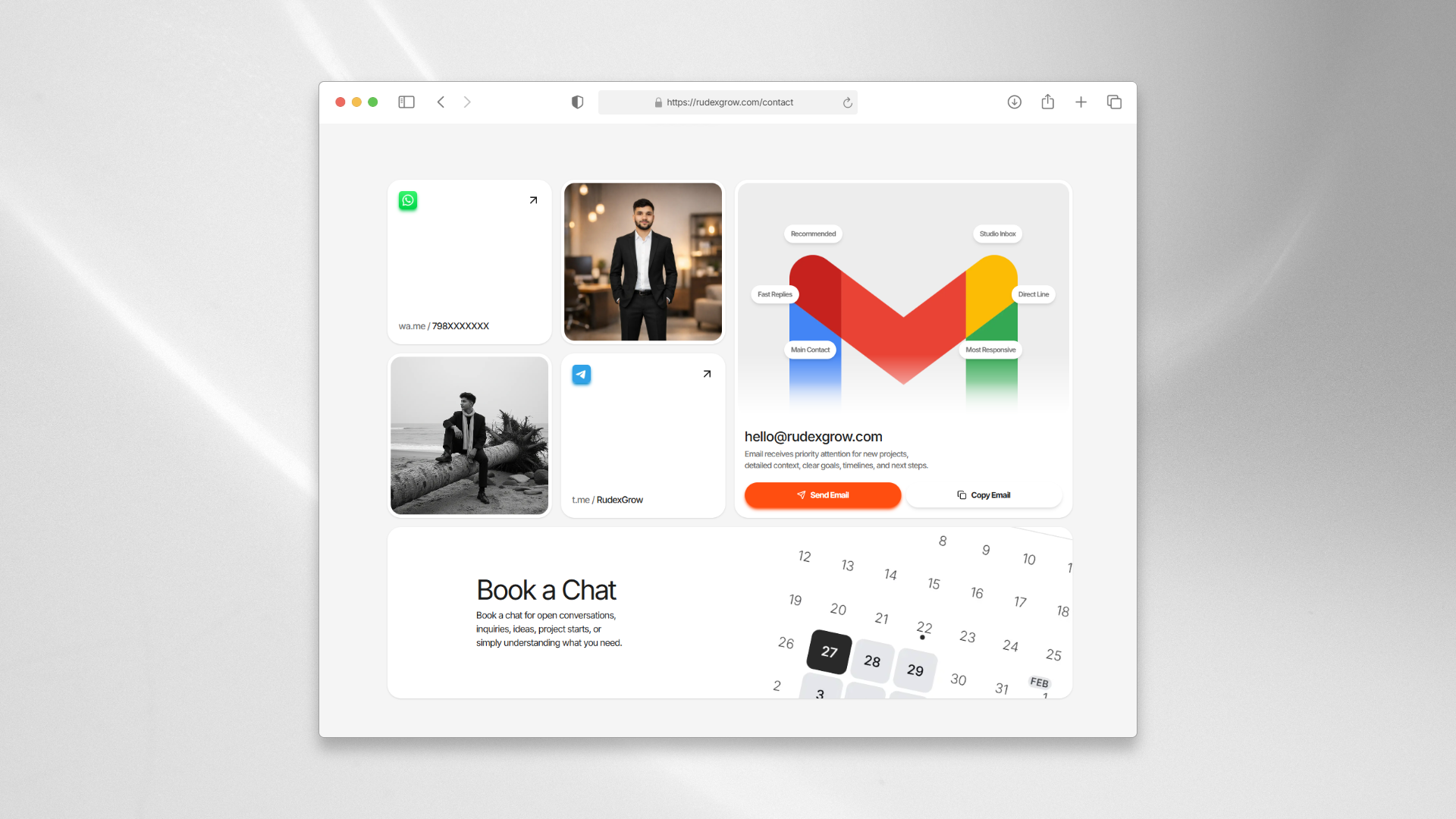 rudexgrow contact page