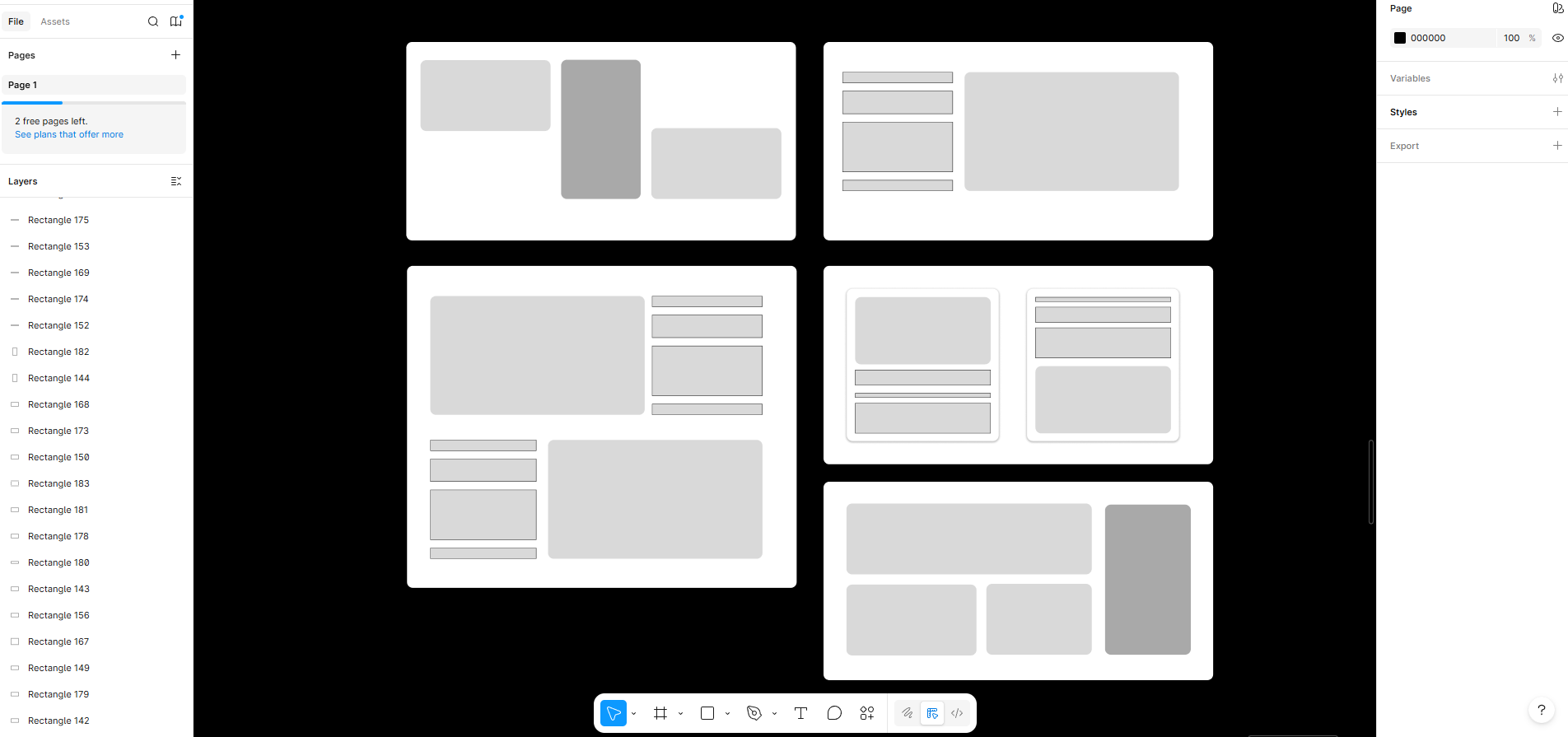 service section rough sketch