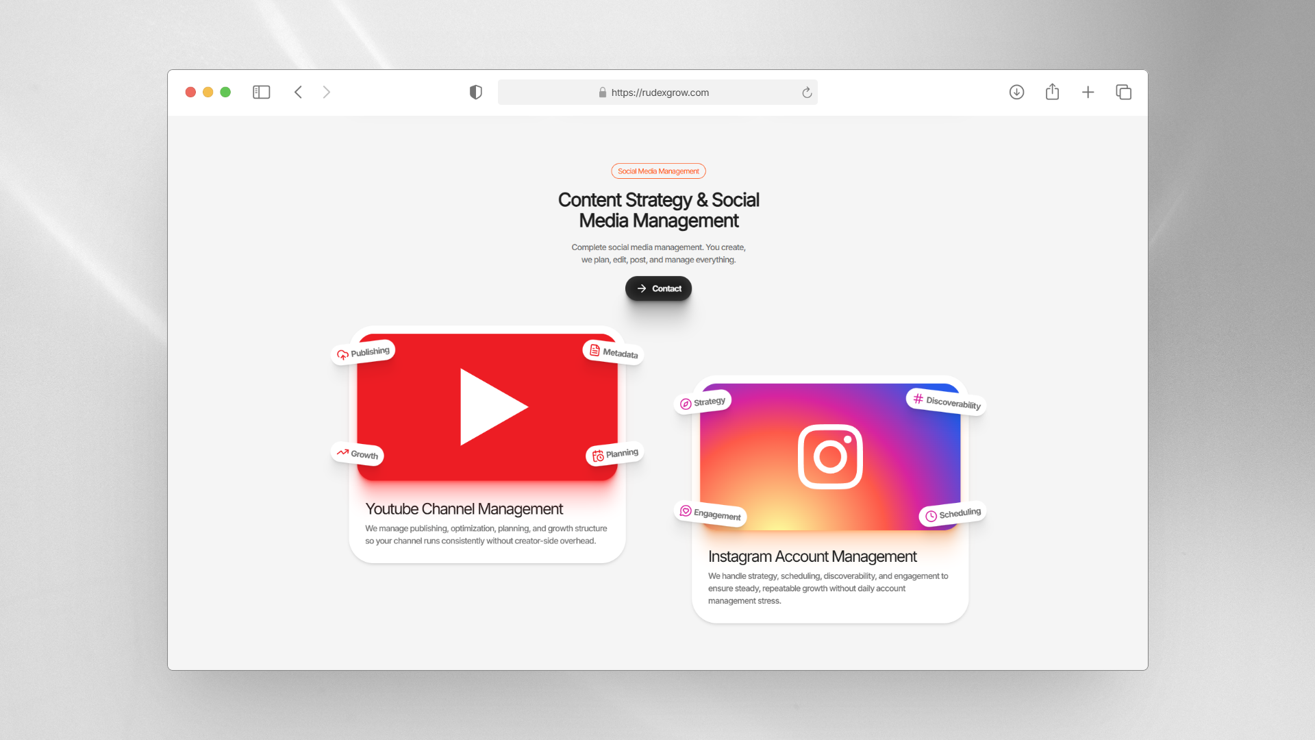 rudexgrow social services sub-section